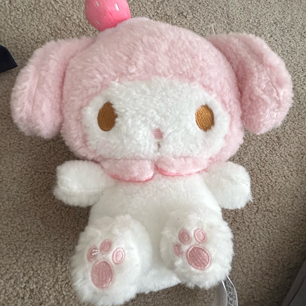 Sanrio my melody strawberry Cute Pink and White Plush Toy